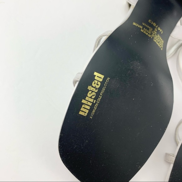 Unlisted Satin Grey Square Toe 90s Slingback Ankle Mini Heels 6 - Picture 11 of 12